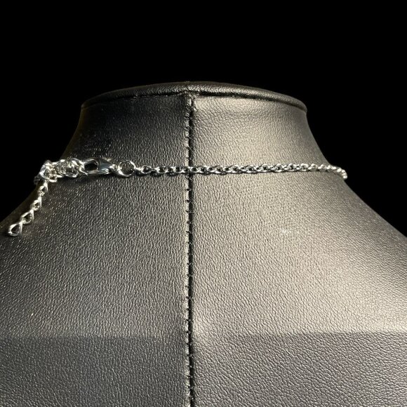 Moon Face Necklace & Ring Sz 7 Set Carved Celestial Boho Spiritual Jewelry - Picture 5 of 9